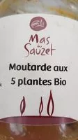 Mängden socker i Moutarde aux 5 plantes Bio