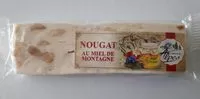 Mängden socker i Nougat au miel de montagne