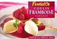 Mängden socker i Coulis De Framboise Frutid'or,