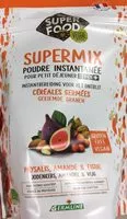 Mängden socker i Supermix poudre instantanée pour petit déjeuner Physalis, amande et figue