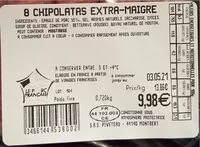 Mängden socker i 8 chipolatas extra maigre