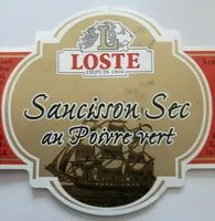 Mängden socker i Saucison sec au poivre vert