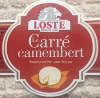 Mängden socker i Le carré camembert