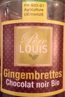 Mängden socker i Gingembrette Chocolat noir Bio