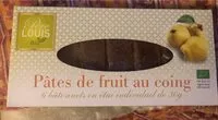 Mängden socker i Pâtes de fruit au coing