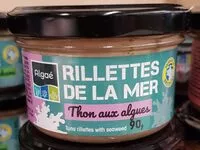 Mängden socker i Rillettes de la mer - Thon aux algues