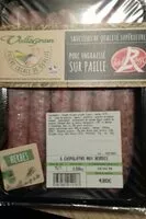 Mängden socker i Saucisses de qualité supérieure. Porc engraissé sur paille