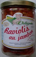 Mängden socker i Raviolis au jambon