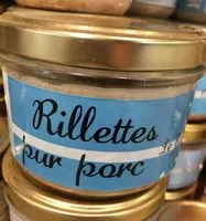 Mängden socker i Rillettes pur porc