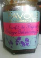 Mängden socker i Confit de figue au vinaigre balsamique