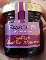 Mängden socker i Confiture myrtille douceur