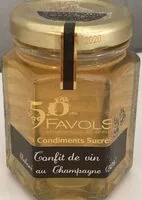 Mängden socker i Favols - Champagne Confit, 110g (3.85oz) Jar