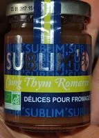 Mängden socker i Sublim' Bio Coing Thym Romarin