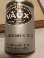 Mängden socker i Cou de canard farci