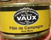 Mängden socker i Pâté de campagne aux noix