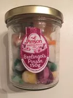 Mängden socker i Berlingots Pinson