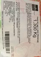 Mängden socker i Pain de mie