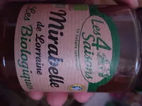 Mängden socker i Confiture bio de mirabelles de Lorraine LES 4 SAISONS