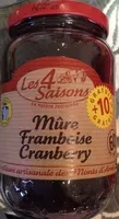 Mängden socker i Mûre Framboise Cranberry (+10% gratuit)