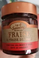 Mängden socker i Confiture fraise et fraise des bois
