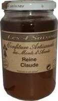Mängden socker i Confiture de reines claudes Les 4 Saisons