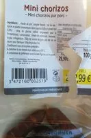 Mängden socker i Mini chorizos