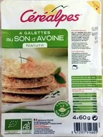 Mängden socker i 4 galettes au SON d'AVOINE Nature