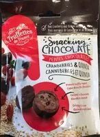 Mängden socker i Pépites chocolatées cranberries et quinoa