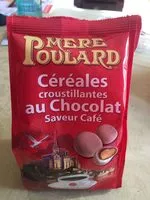 Mängden socker i Céréales croustillantes au chocolat saveur café