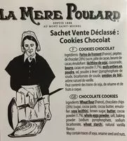 Mängden socker i Cookies chocolat