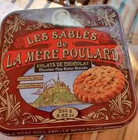 Mängden socker i Les sablés de la mère poulard éclats chocolat