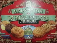 Mängden socker i La Mere Poulard - Pure Butter Biscuits Assortments from France, 375g (13.2oz)