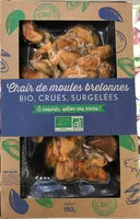 Mängden socker i Chair de moules bretonnes bio, crues, surgelées