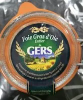 Mängden socker i Foie gras  d'oie entier du Gers