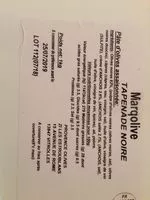 Mängden socker i Tapenade noire