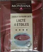 Mängden socker i Monbana Lacté 4 étoiles