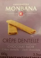 Mängden socker i Chocolat noir crepe dentelle