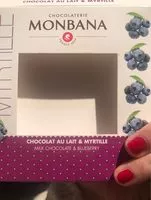 Mängden socker i Chocolat lait et myrtille