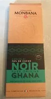 Mängden socker i Chocolat noir Ghana