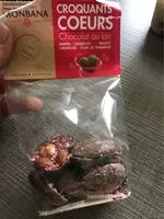 Mängden socker i Croquants coeurs chocolat au lait