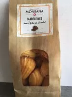 Mängden socker i Madeleines aux pépites de chocolat