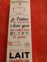 Mängden socker i Chocolat lait gianduja