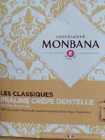 Mängden socker i Les classiques praliné crêpe dentelle