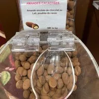 Mängden socker i Amandes enrobées chocolat monbana