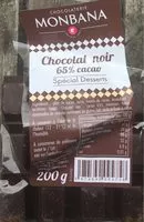 Mängden socker i Chocolat noir monbana