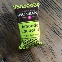 Mängden socker i Amandes cacaotees Monbana