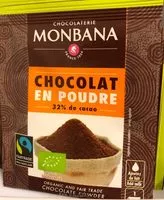 Mängden socker i Chocolat en poudre 32% de cacao