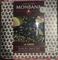 Mängden socker i La Corse Chocolat noir, Figues et Citron