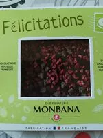 Mängden socker i Tablette de chocolat noir aux framboises