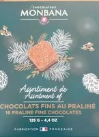 Mängden socker i Assortiment de chocolat